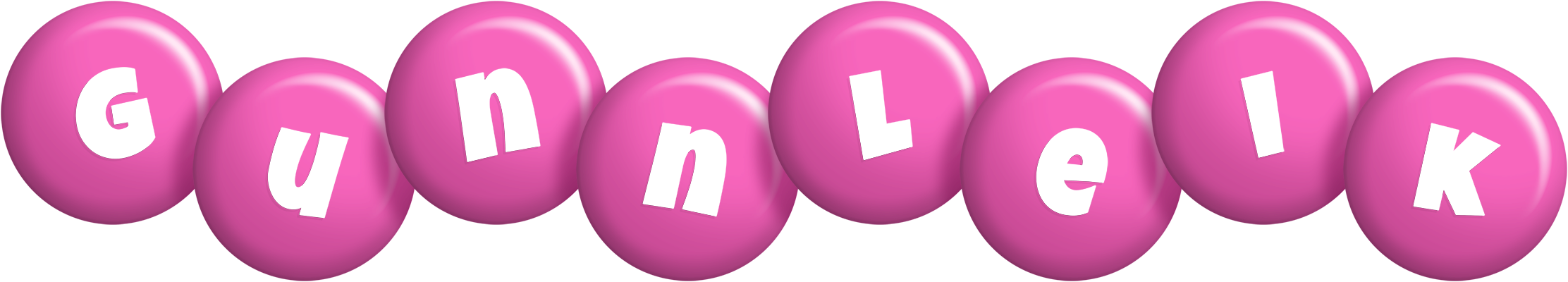 Gunnleik candy-pink logo