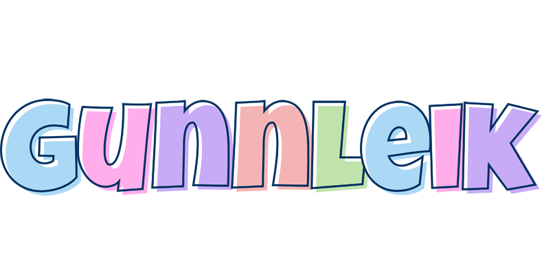 Gunnleik pastel logo
