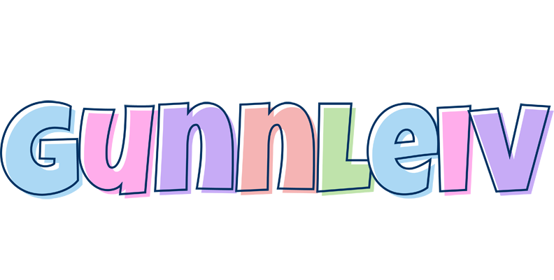 Gunnleiv pastel logo