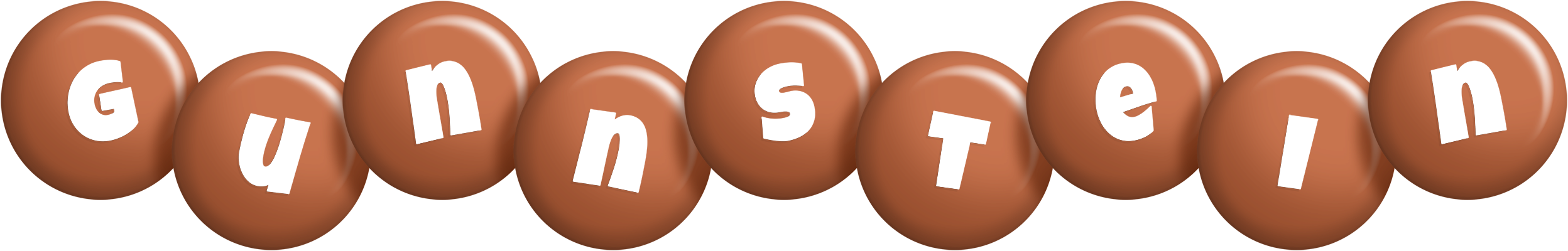 Gunnstein candy-brown logo