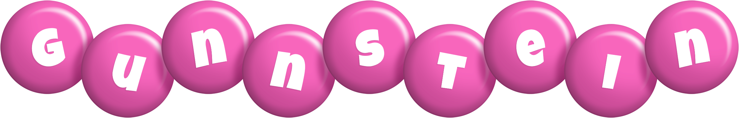 Gunnstein candy-pink logo