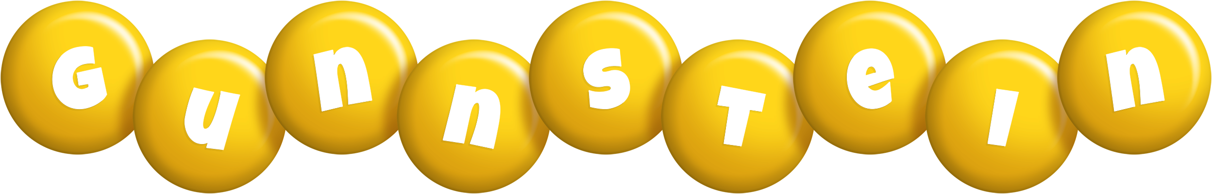 Gunnstein candy-yellow logo