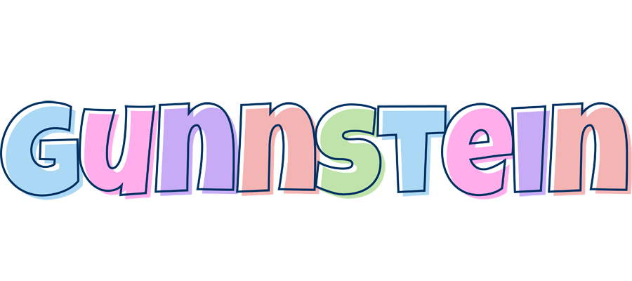 Gunnstein pastel logo