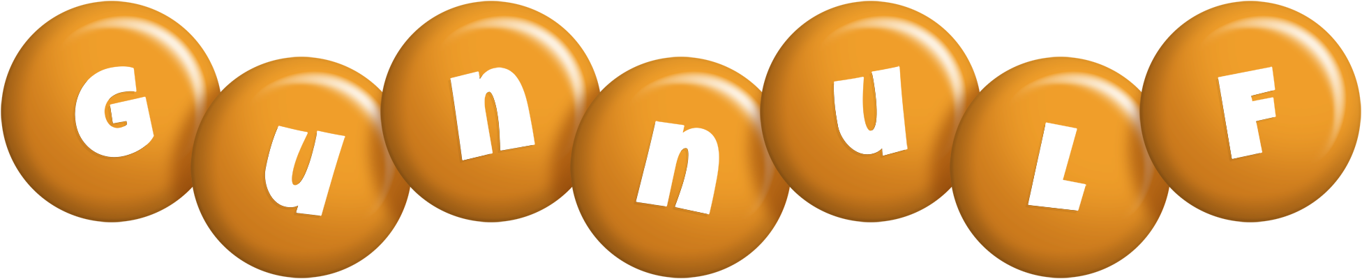 Gunnulf candy-orange logo