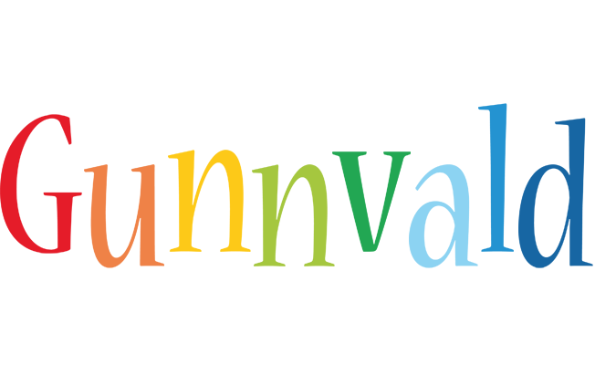 Gunnvald birthday logo