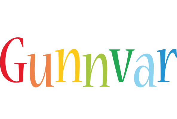 Gunnvar birthday logo