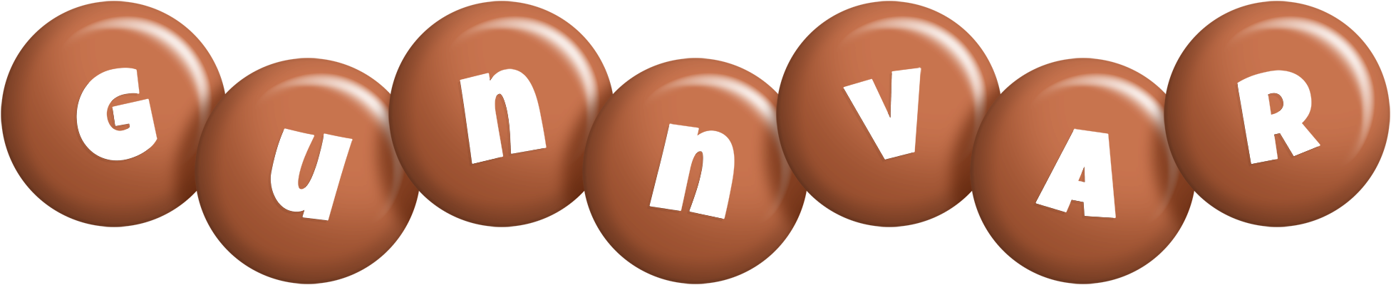 Gunnvar candy-brown logo