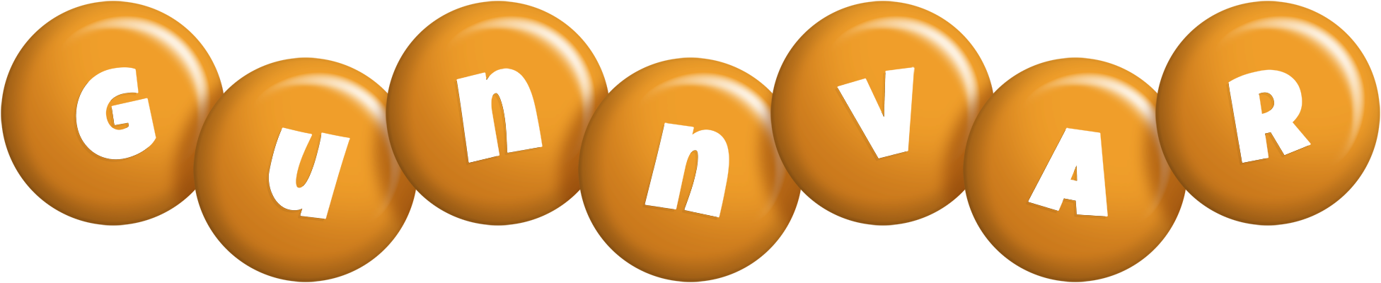 Gunnvar candy-orange logo