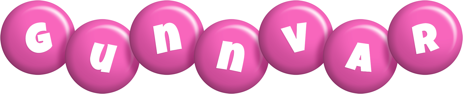 Gunnvar candy-pink logo