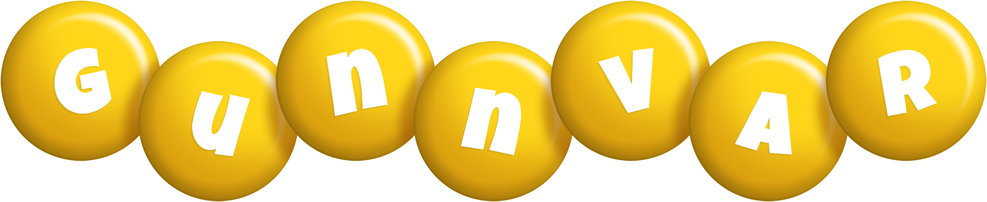 Gunnvar candy-yellow logo