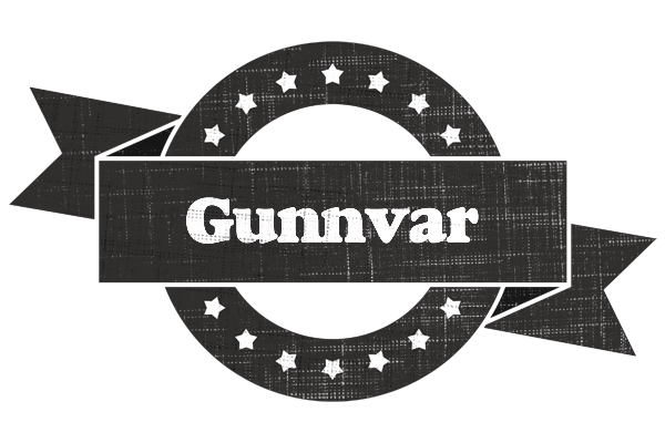 Gunnvar grunge logo