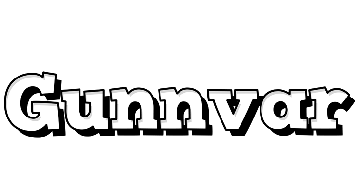 Gunnvar snowing logo