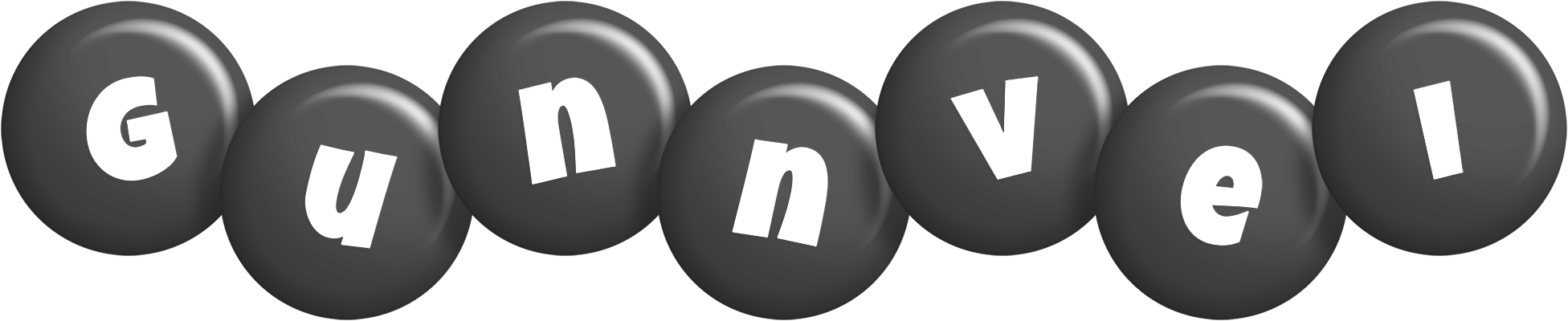 Gunnvei candy-black logo