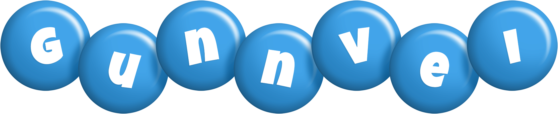 Gunnvei candy-blue logo