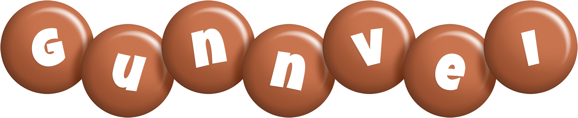 Gunnvei candy-brown logo