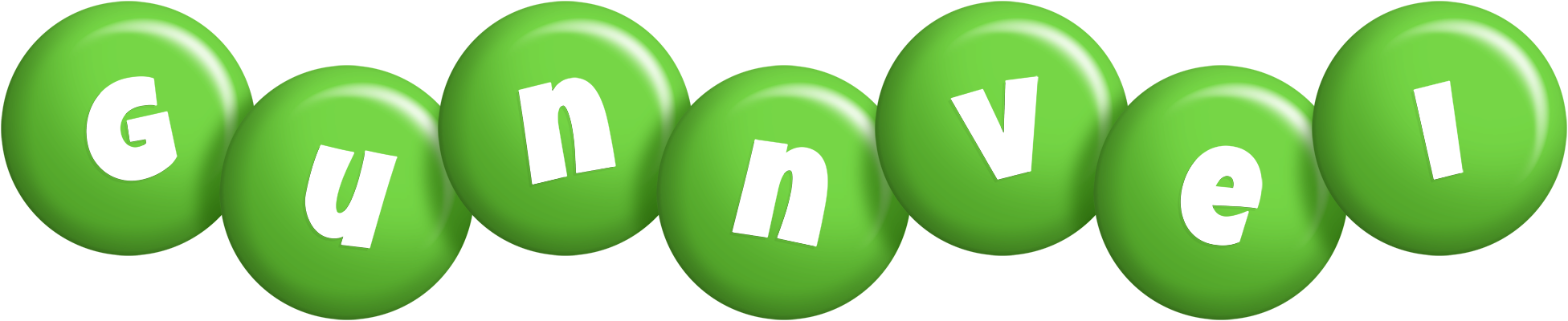 Gunnvei candy-green logo