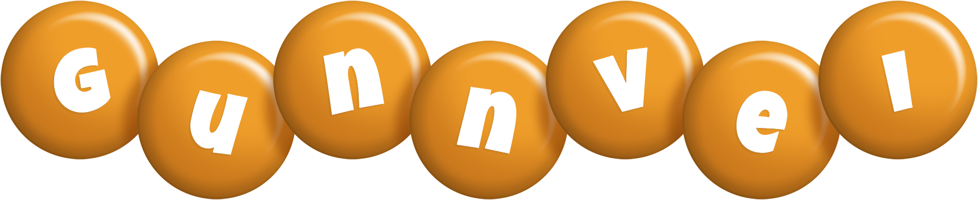 Gunnvei candy-orange logo