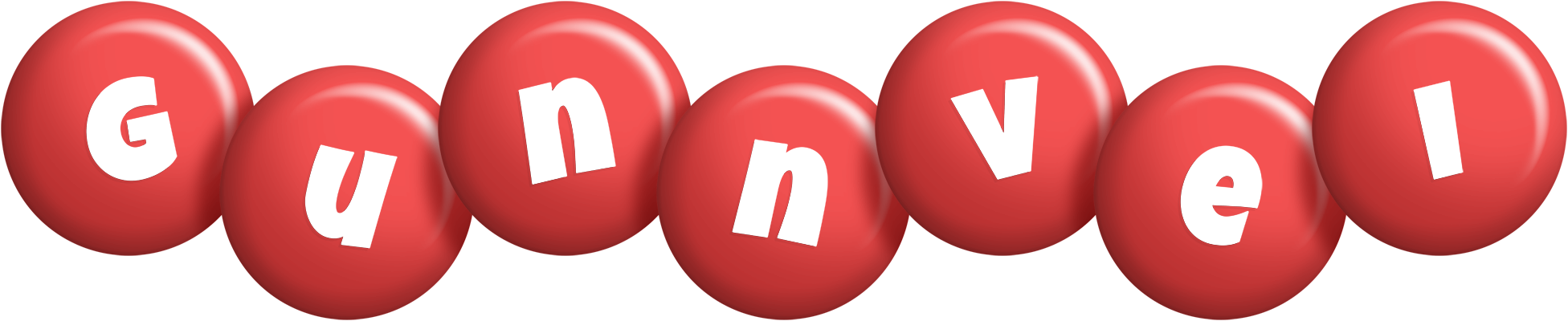 Gunnvei candy-red logo