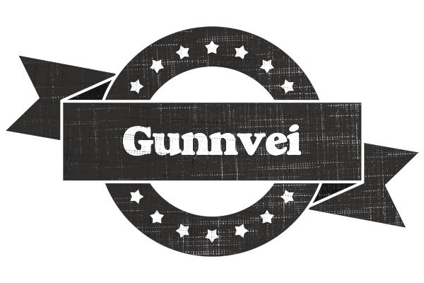 Gunnvei grunge logo