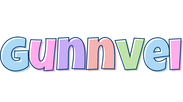 Gunnvei pastel logo