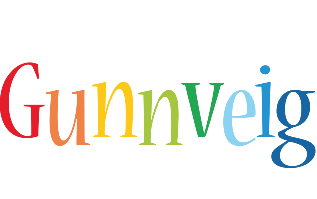 Gunnveig birthday logo