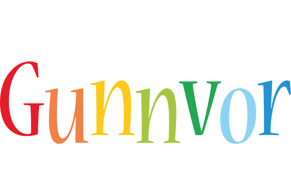 Gunnvor birthday logo