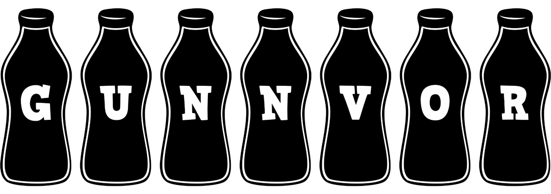 Gunnvor bottle logo