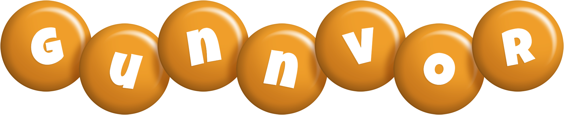 Gunnvor candy-orange logo
