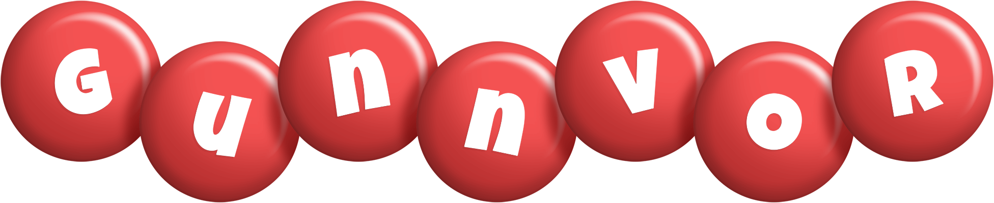 Gunnvor candy-red logo