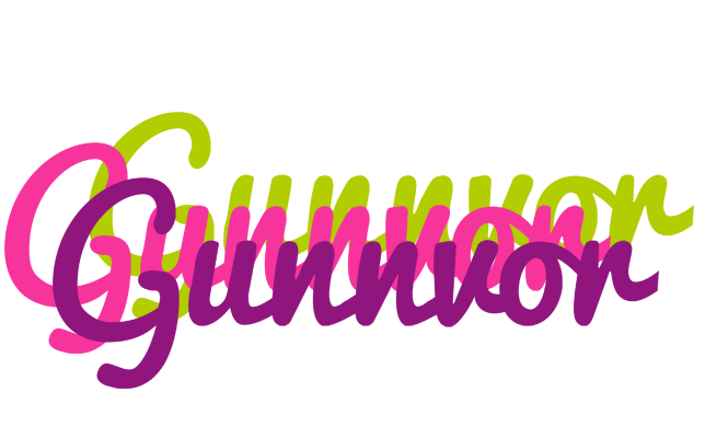 Gunnvor flowers logo
