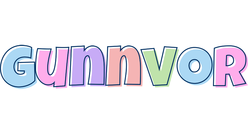 Gunnvor pastel logo