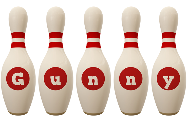 Gunny bowling-pin logo