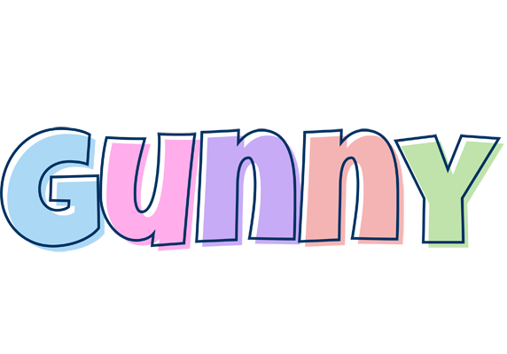 Gunny pastel logo