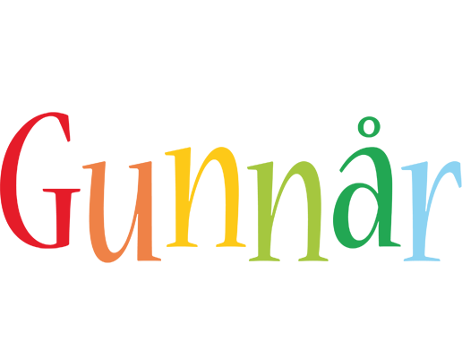 Gunnår birthday logo