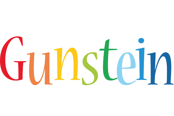 Gunstein birthday logo