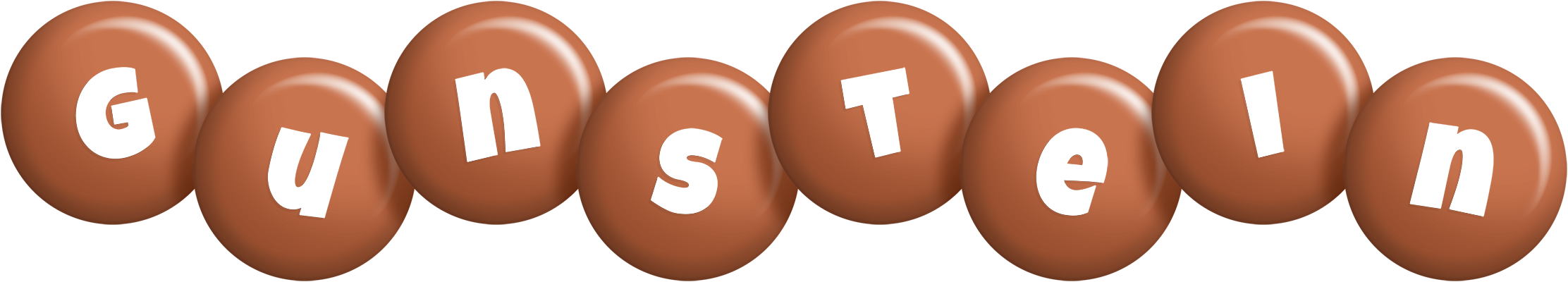Gunstein candy-brown logo