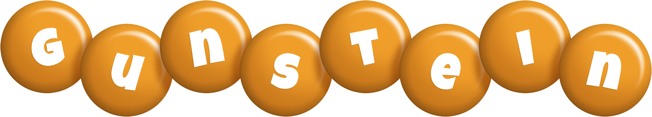 Gunstein candy-orange logo