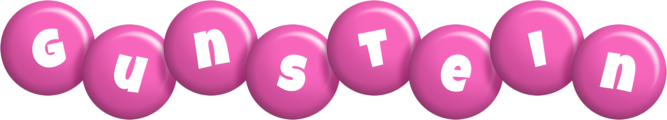 Gunstein candy-pink logo