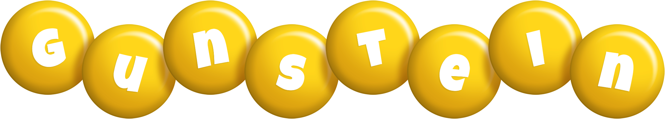 Gunstein candy-yellow logo