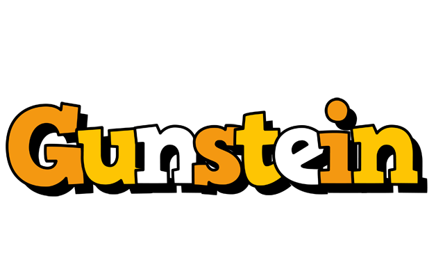 Gunstein cartoon logo