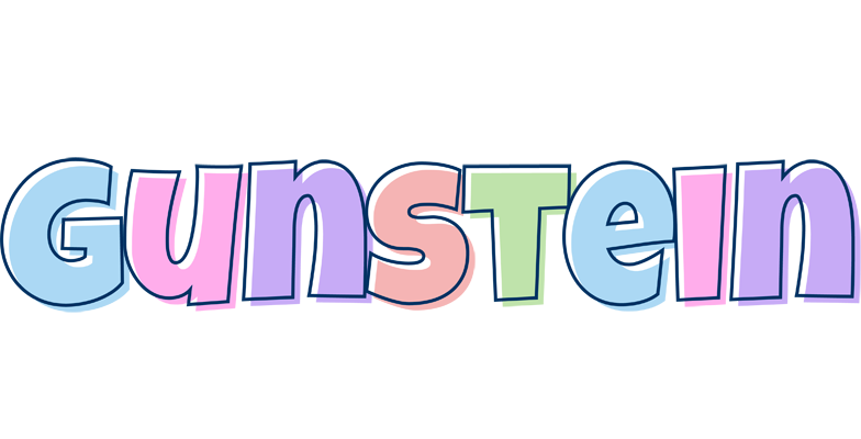 Gunstein pastel logo