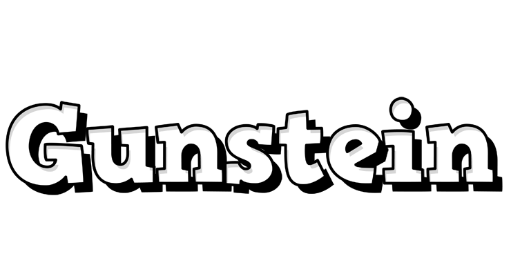 Gunstein snowing logo