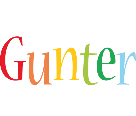 Gunter birthday logo