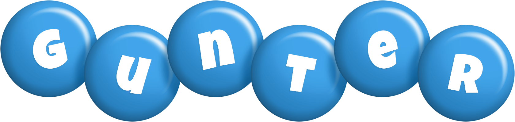 Gunter candy-blue logo