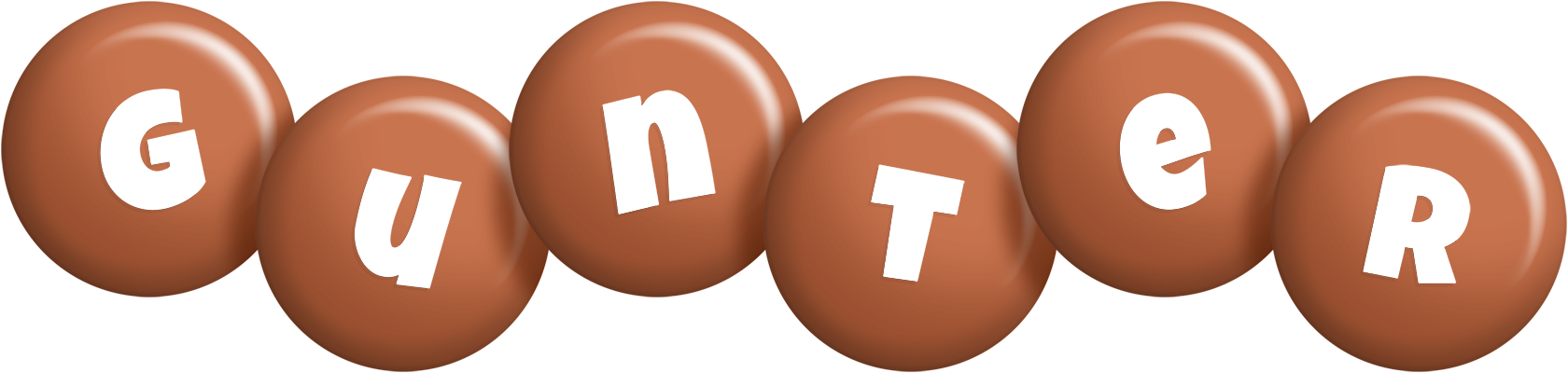 Gunter candy-brown logo