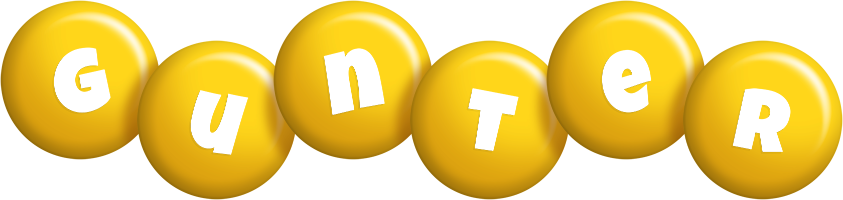 Gunter candy-yellow logo