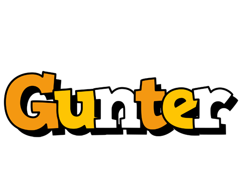 Gunter cartoon logo