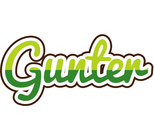 Gunter golfing logo