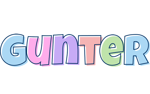 Gunter pastel logo