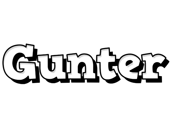 Gunter snowing logo